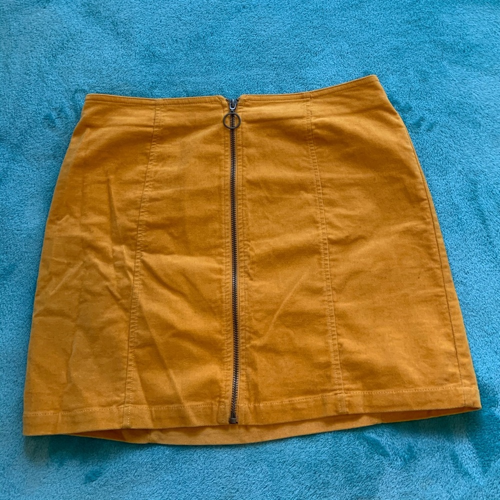 Forever 21 Mustard Skirt